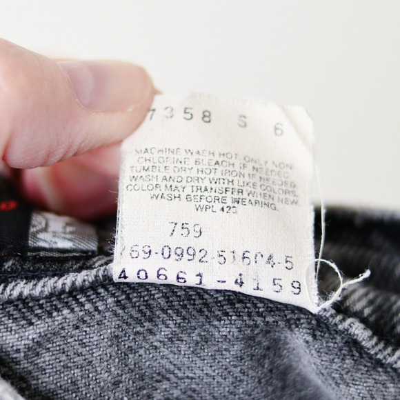 Vintage‎ Levi's SilverTab Loose Jeans 34x34 (31x32) Black Gray Y2K Baggy Skater - Picture 15 of 16